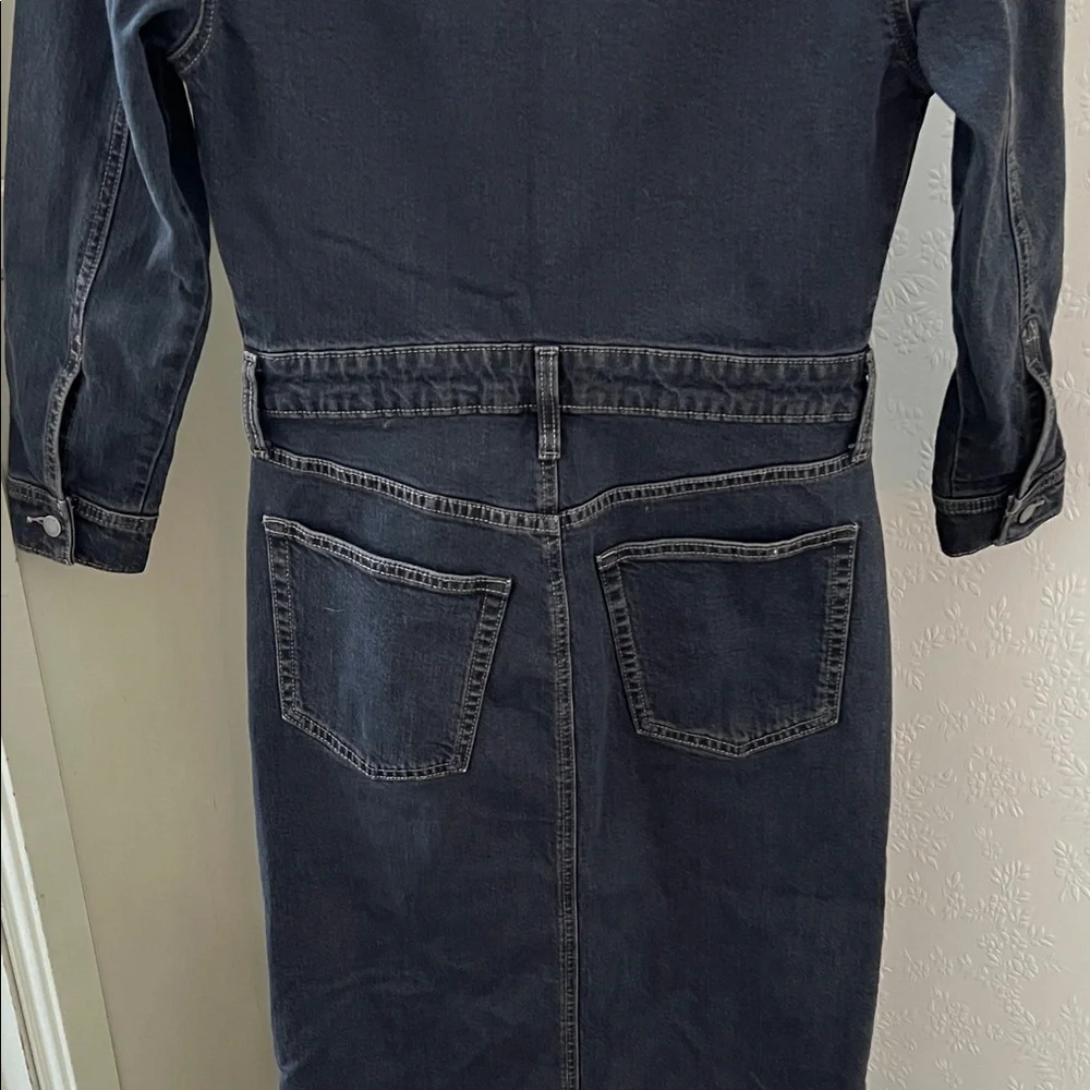 Universal Thread Charcoal Button-Up Denim Maxi Dress - Picture 11 of 12